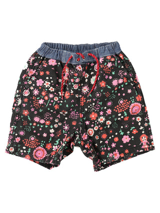 Cotton Linen Total Pattern Shorts