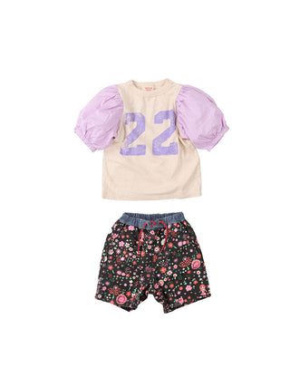 Cotton Linen Total Pattern Shorts