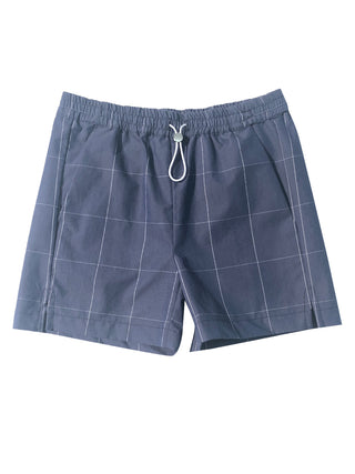 Balou Navy Checked Shorts