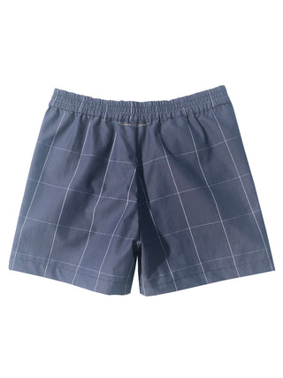 Balou Navy Checked Shorts