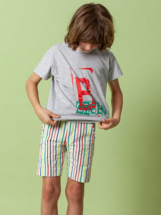 Bopak Striped Bermuda Shorts