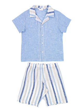 Blue and Grey Striped Pyjamas