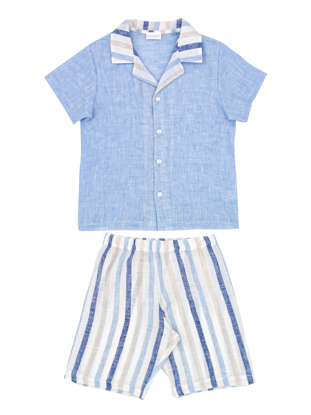 Blue and Grey Striped Pyjamas