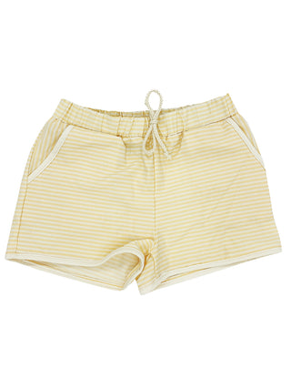 Azucar Yellow Stripe Shorts