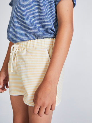 Azucar Yellow Stripe Shorts