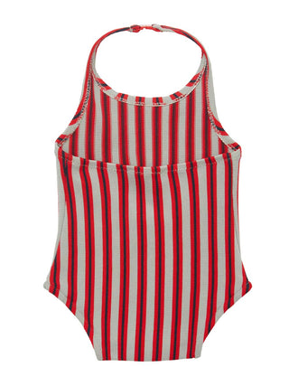 Gillenia Redcurrent Stripe Jersey Swimsuit