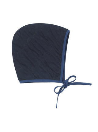 Navy Broom Baby Bonnet