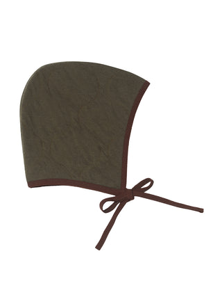 Khaki Broom Baby Bonnet