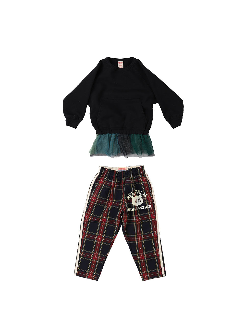 Black and Red Plaid  Pants