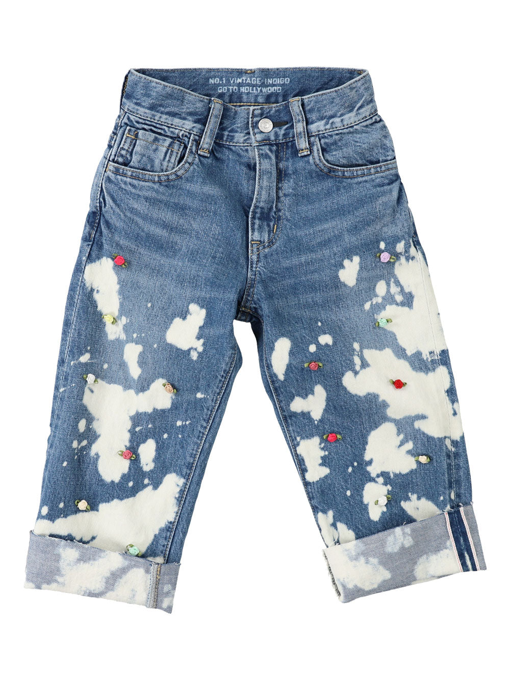 Bleached Flower Jeans