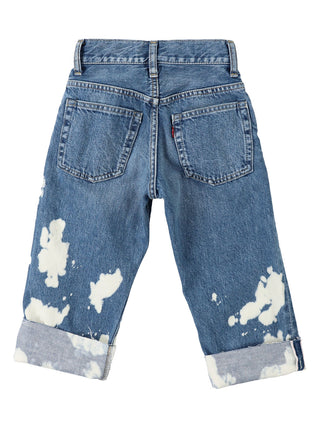 Bleached Flower Jeans