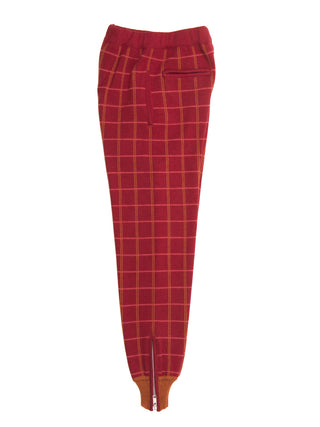 Tartan Red Jogging Pants