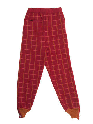 Tartan Red Jogging Pants