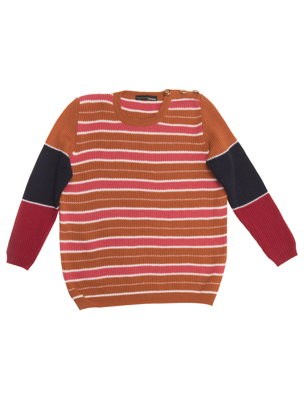 Stripe Orange Sweatshirt