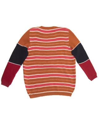 Stripe Orange Sweatshirt