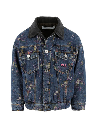 Flower Print Denim Jacket