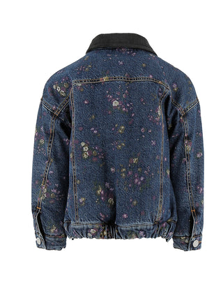 Flower Print Denim Jacket