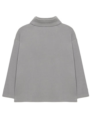 Grey Logo Turtleneck