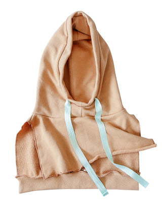 Beige Cropped Hood