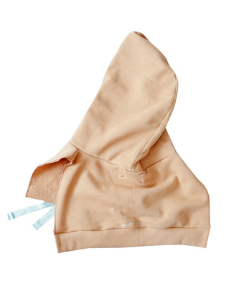 Beige Cropped Hood