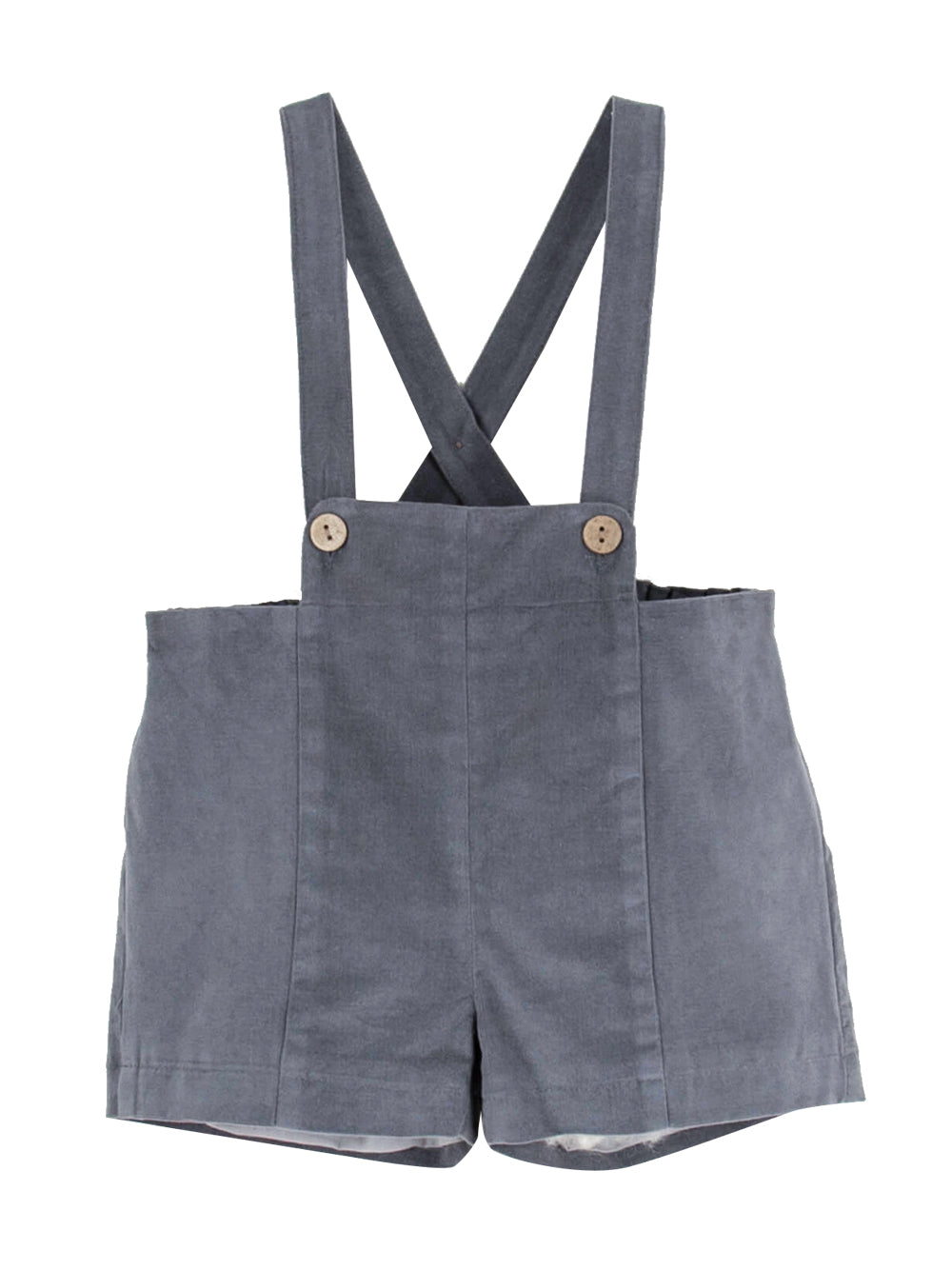 Crossover Straps Grey Dungarees