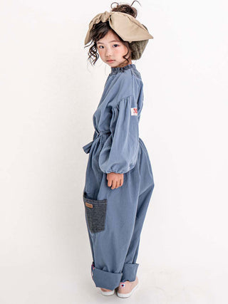 2-Way Blue Overalls Pants