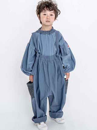 2-Way Blue Overalls Pants