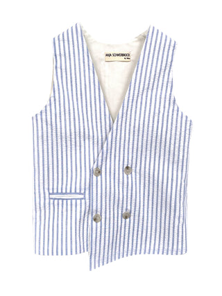 Lenio Blue Waistcoat