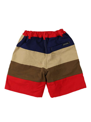 Multicolor Wide Striped Shorts