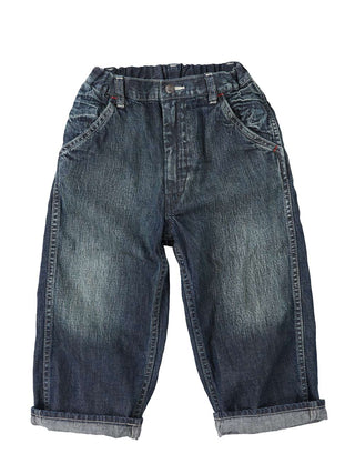 Navy Distressed Jeans