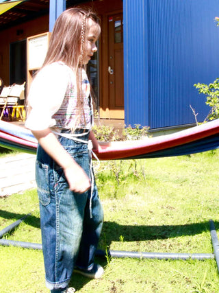 Navy Distressed Jeans