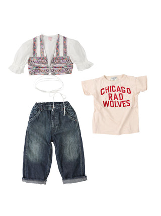 Navy Distressed Jeans