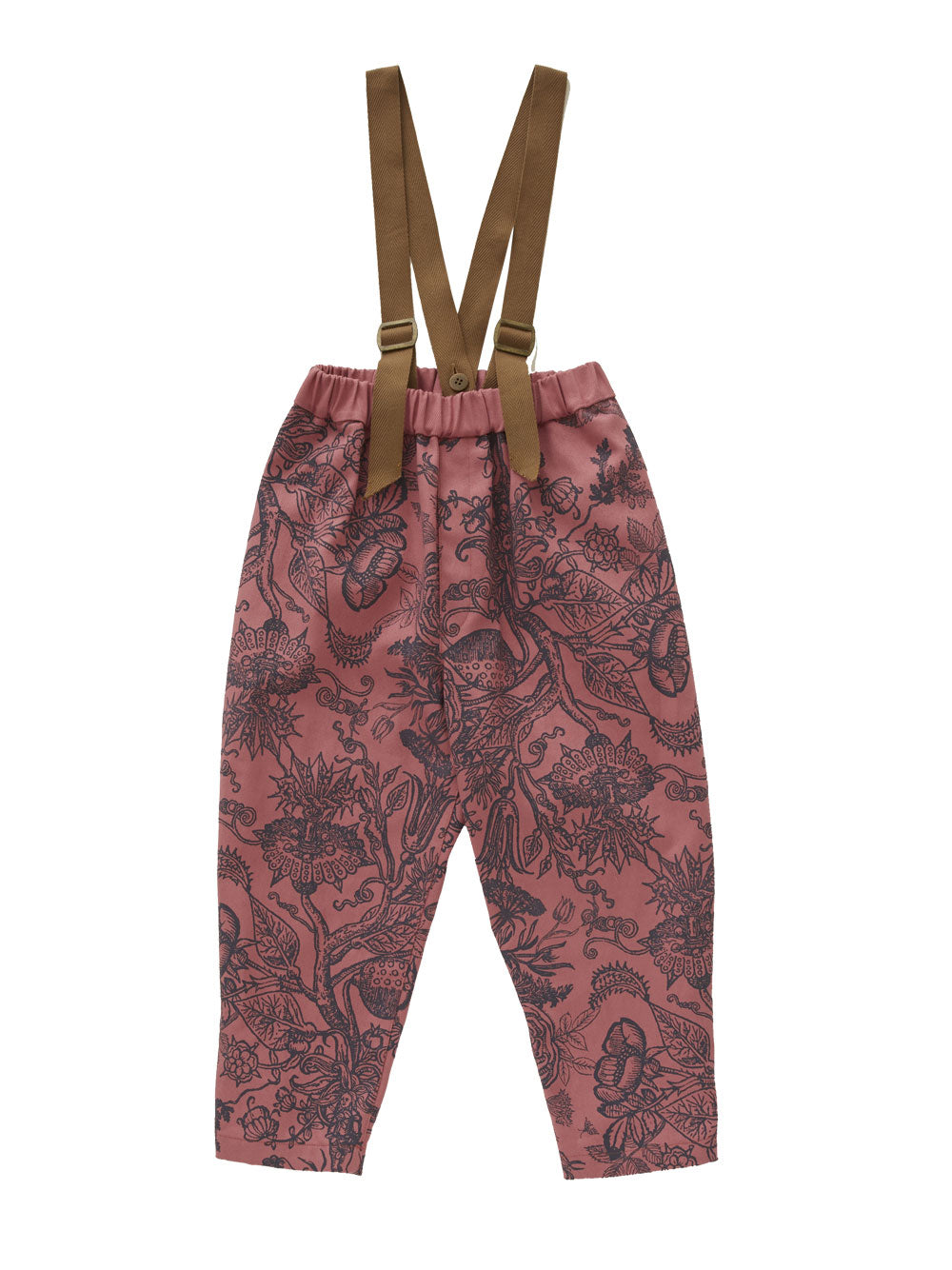 Flora Pink Suspender Pants