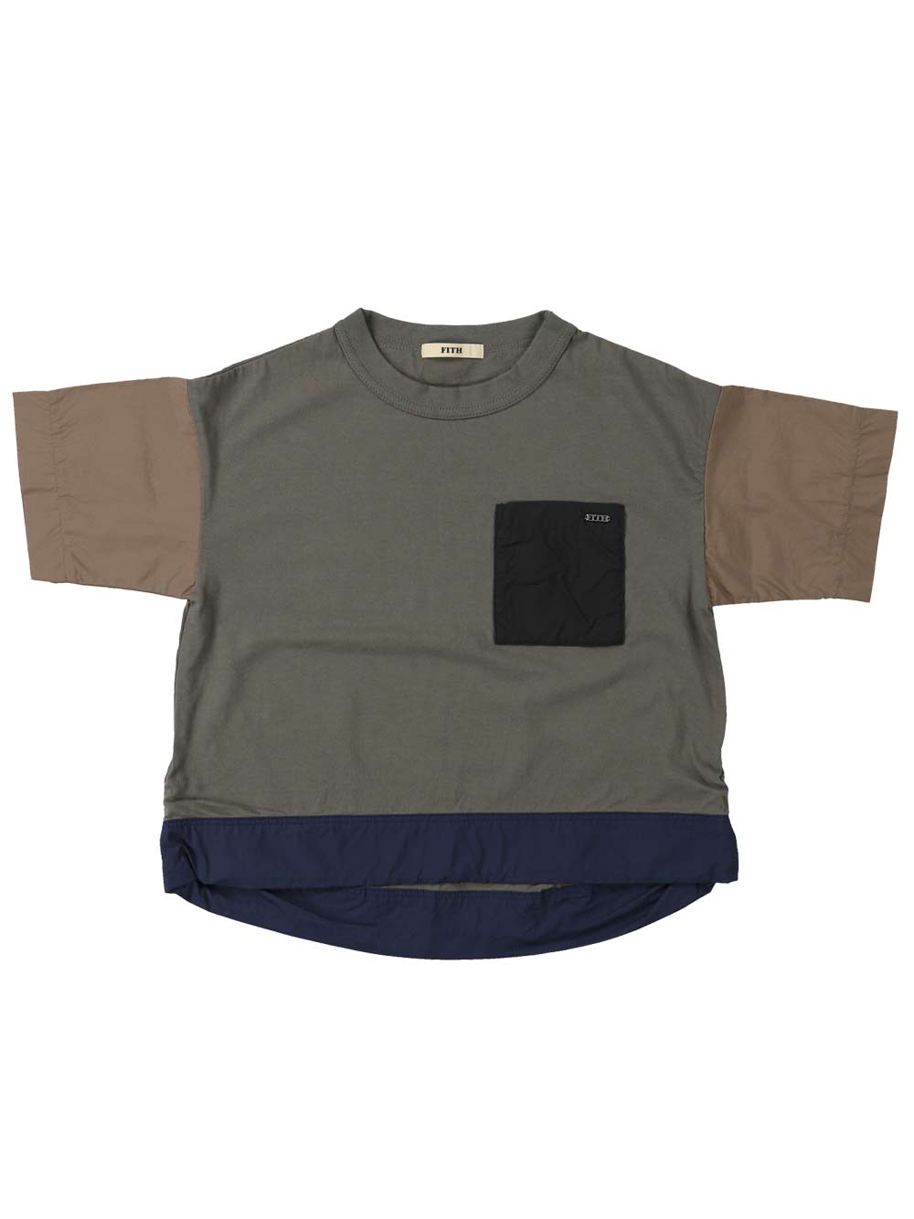 Khaki Front Pocket T-Shirt