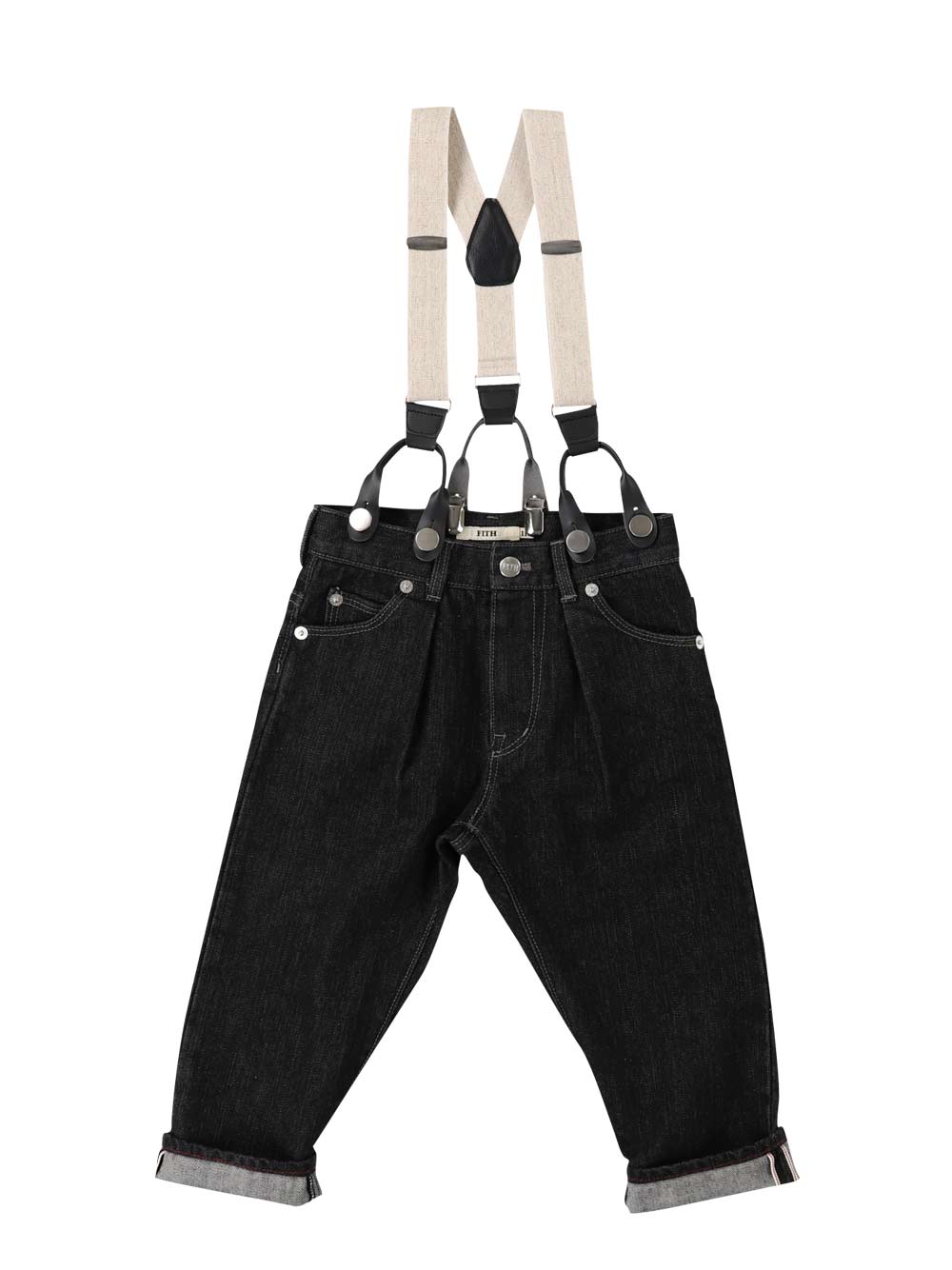 Black Suspender Pants