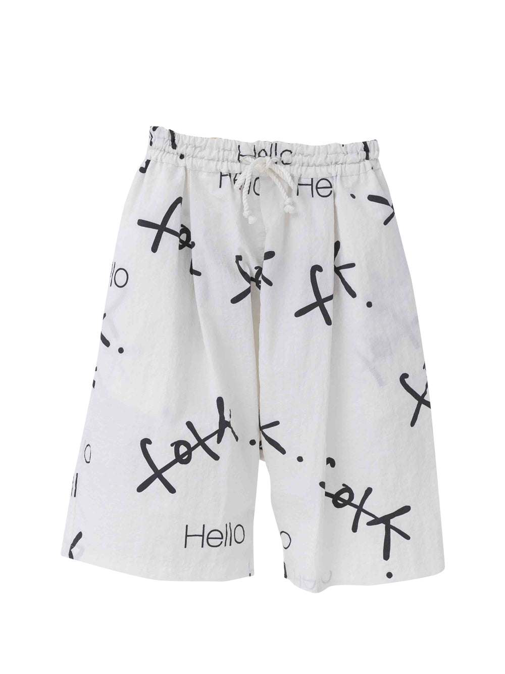 Hello Print Short Pants