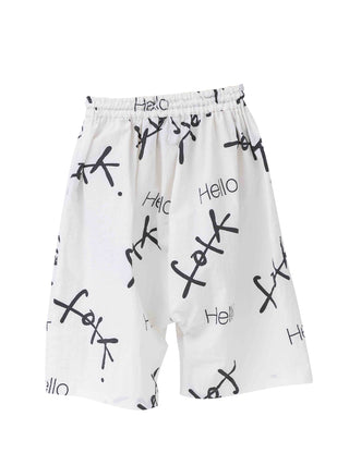 Hello Print Short Pants