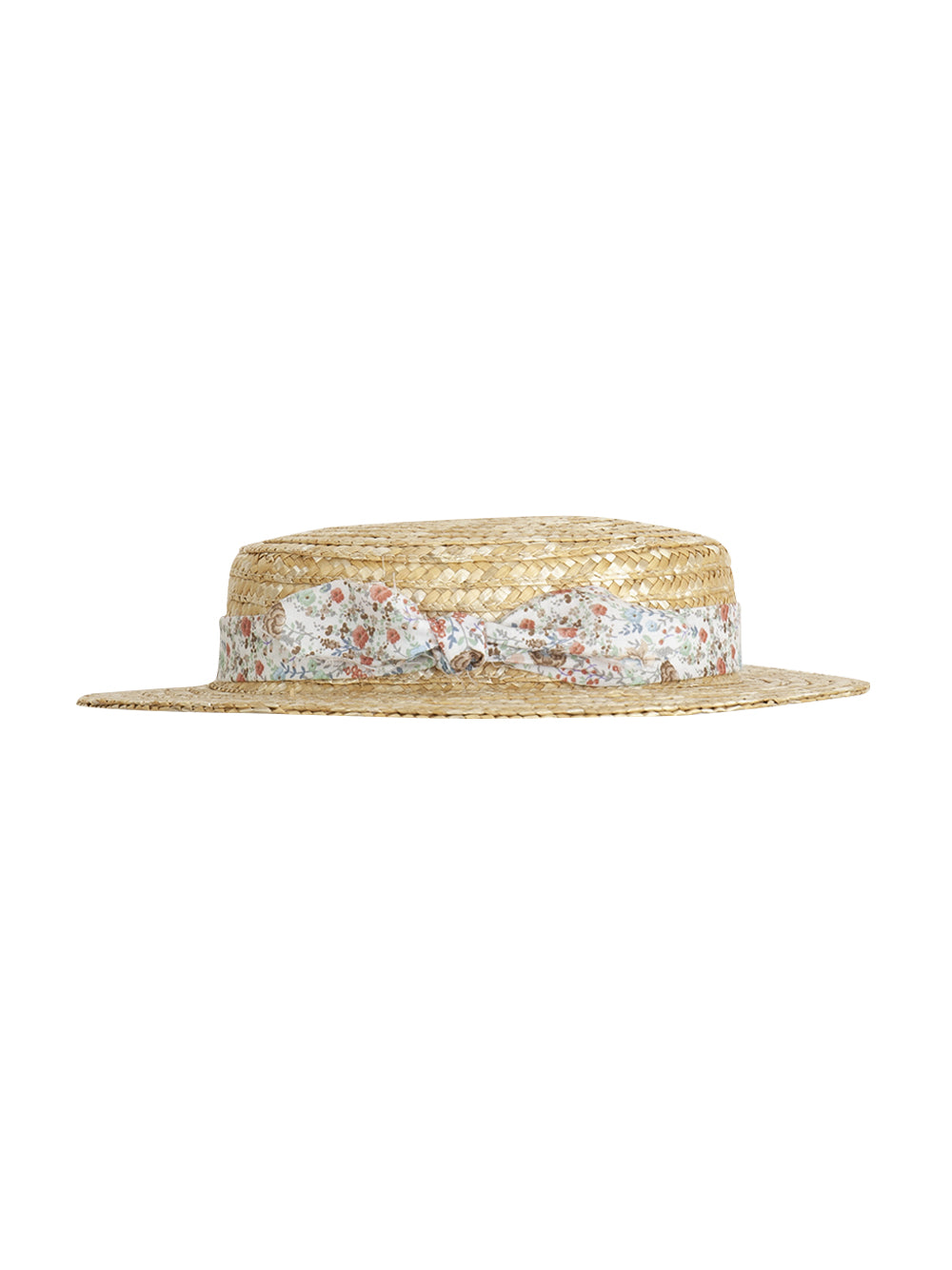 Floral Natural Straw Hat
