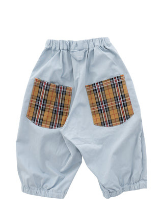 Check Long-Sharts Blue Pants