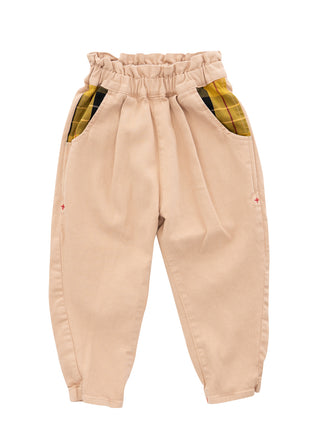 Hight Tuck Peach Pants