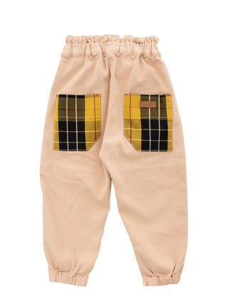 Hight Tuck Peach Pants