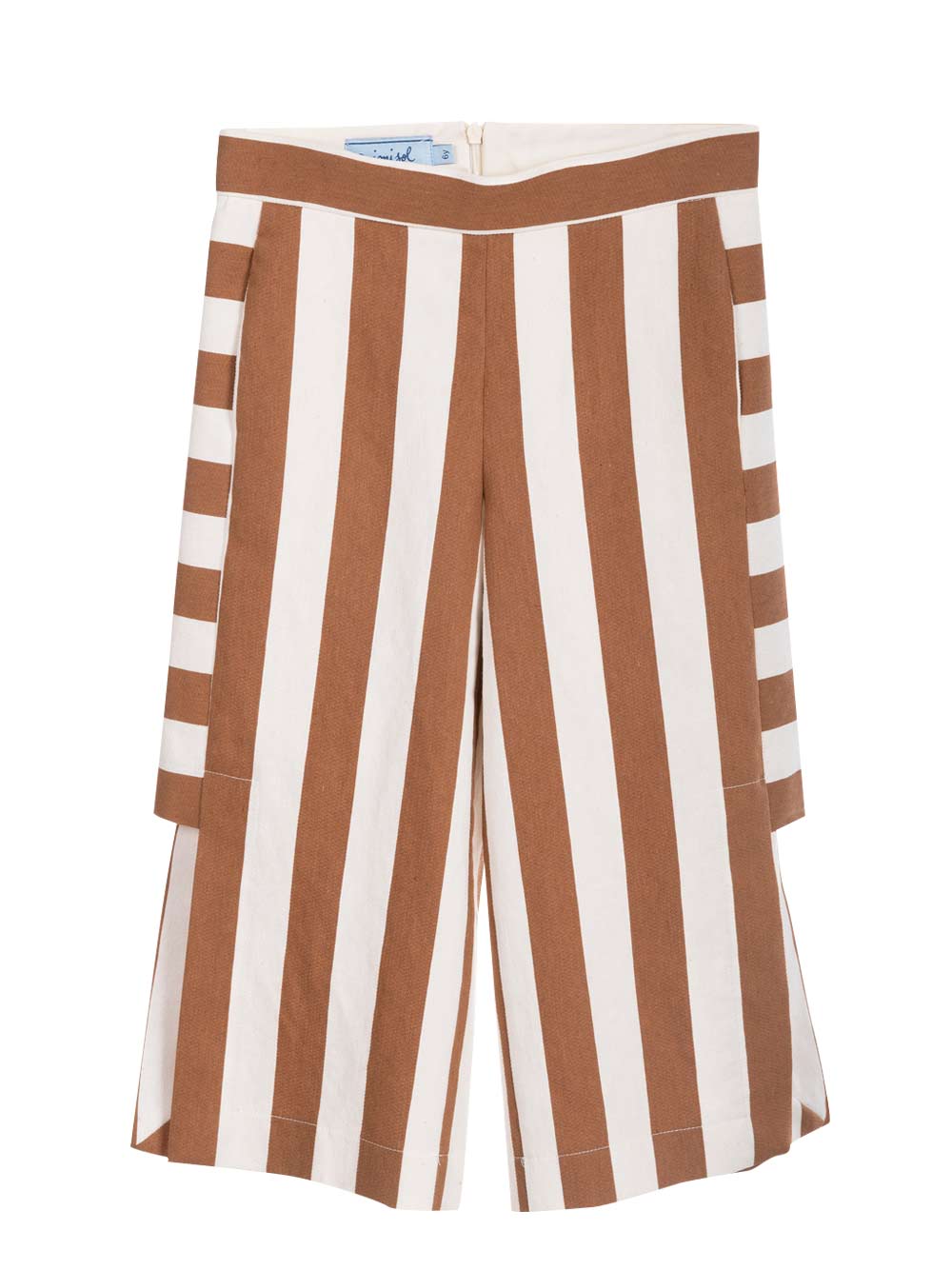 Side Slit Striped Trousers