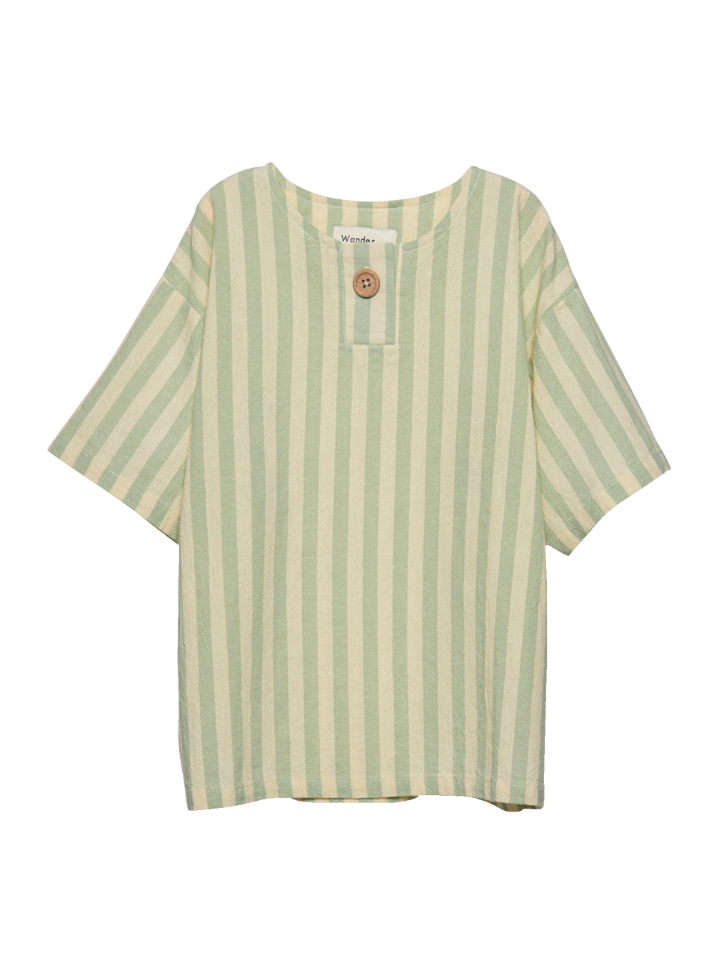 Henley Matcha Stripe Shirt