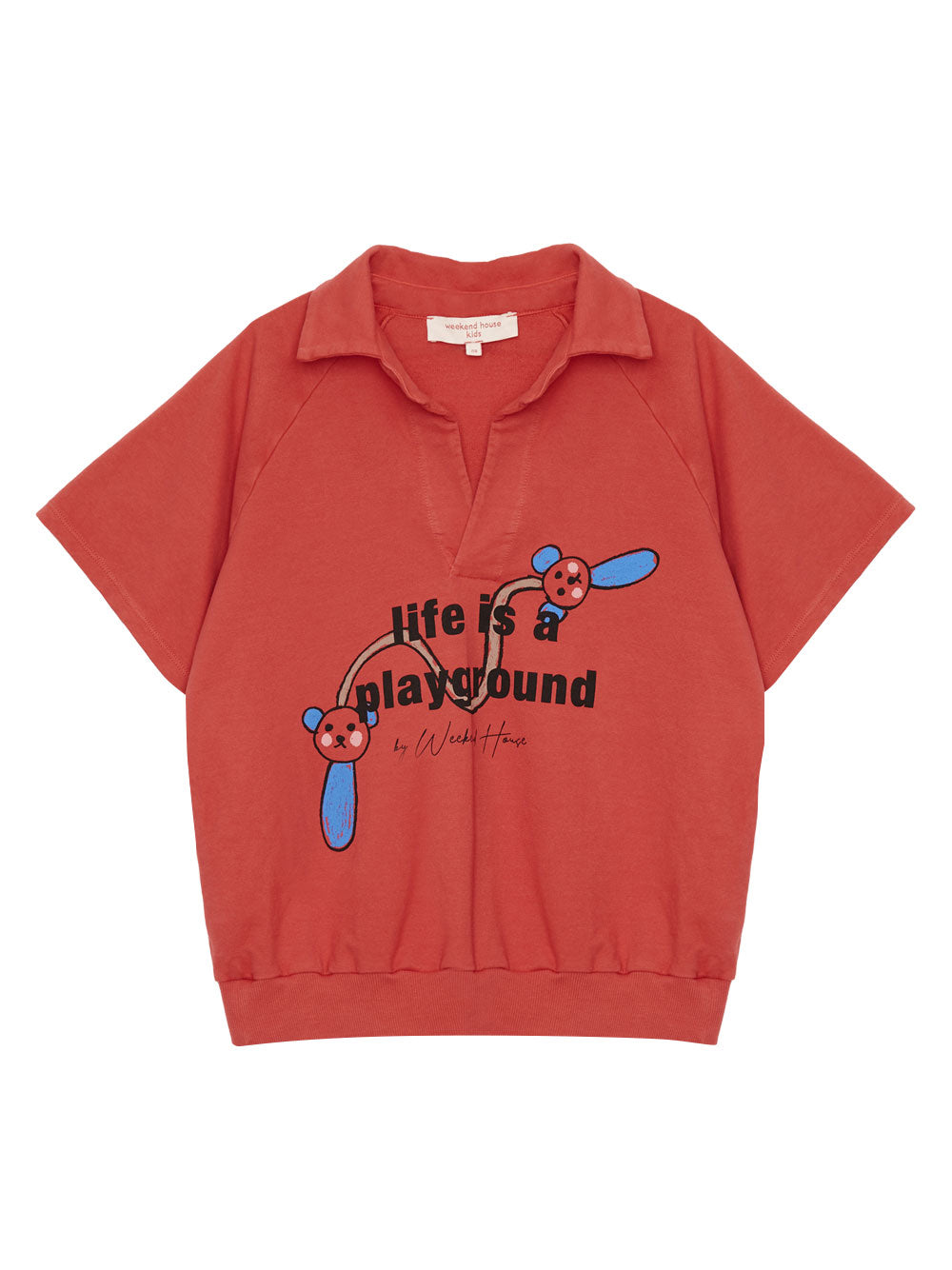 Life Is A Playground Red Polo