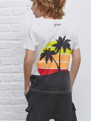 Sunset Front and Back Tee