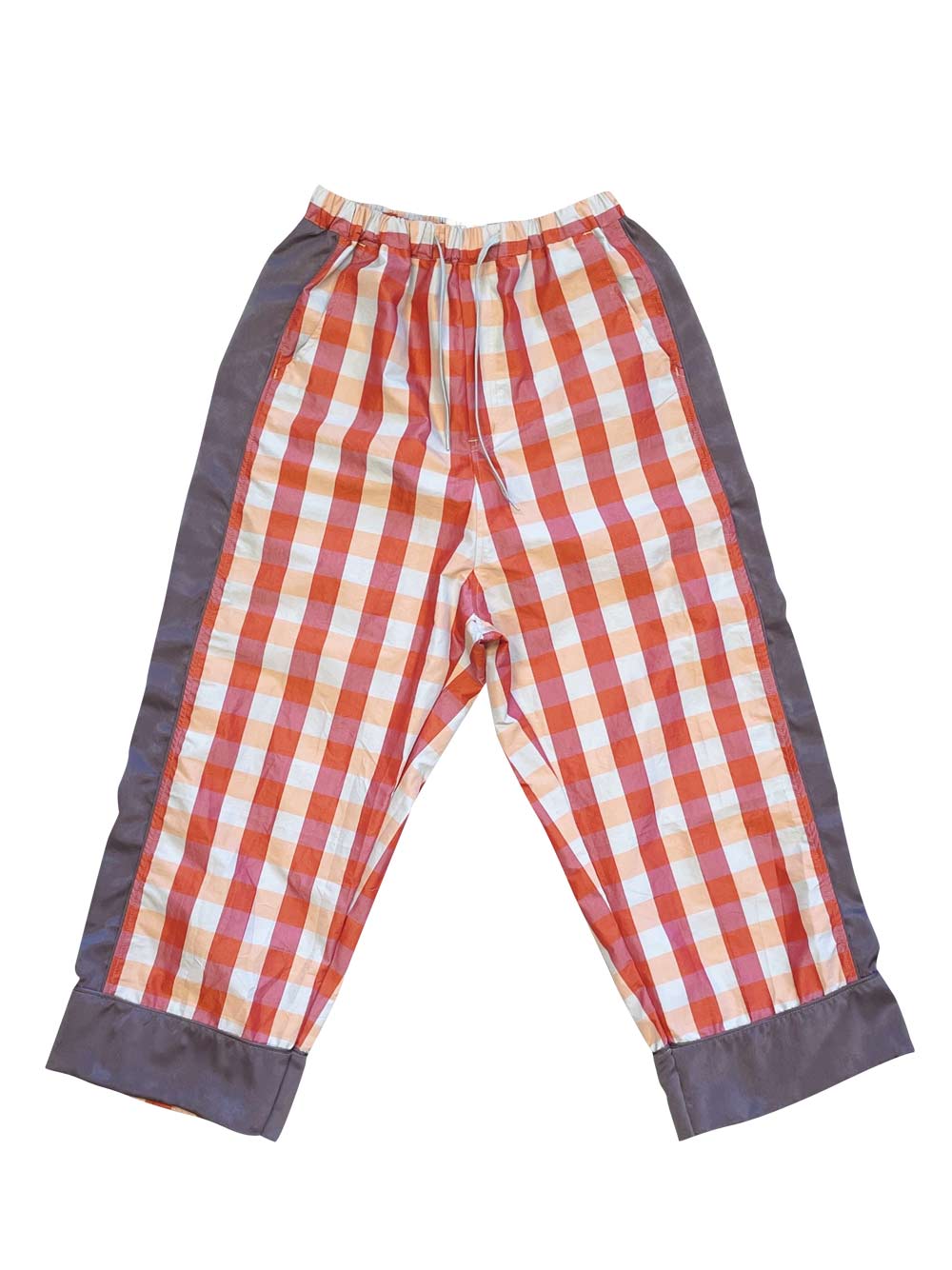 Orange Checked Pants