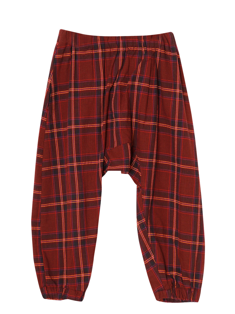 Red Checked Sarrouel Pants