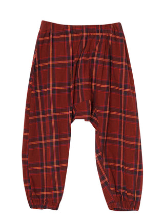 Red Checked Sarrouel Pants