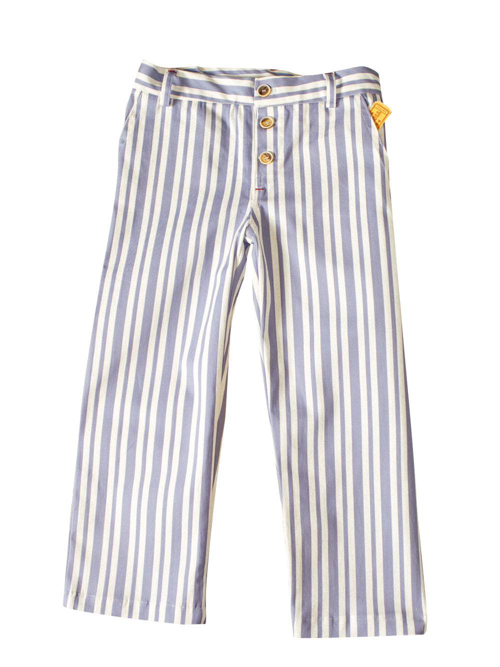 Long Bluish Stripe Jeans