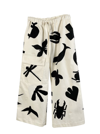 Animal Print Cargo Pants